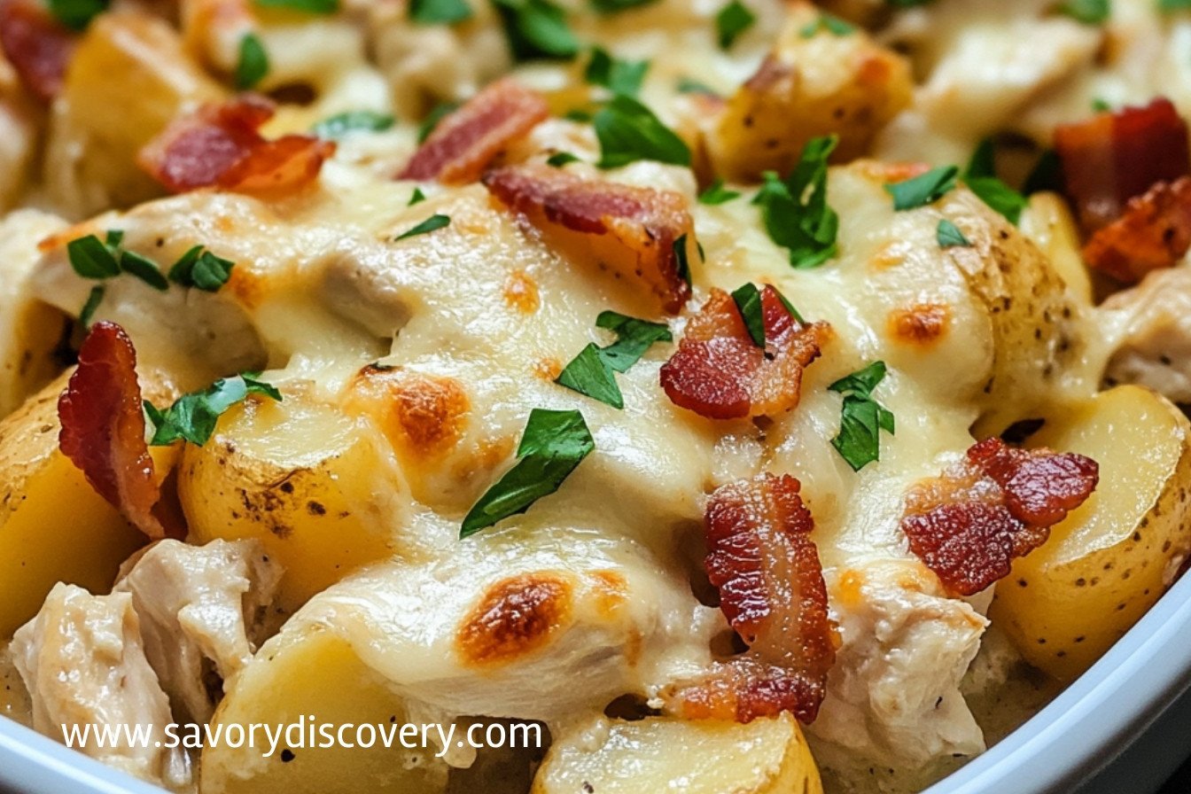 Chicken Bacon Ranch Casserole with Potatoes