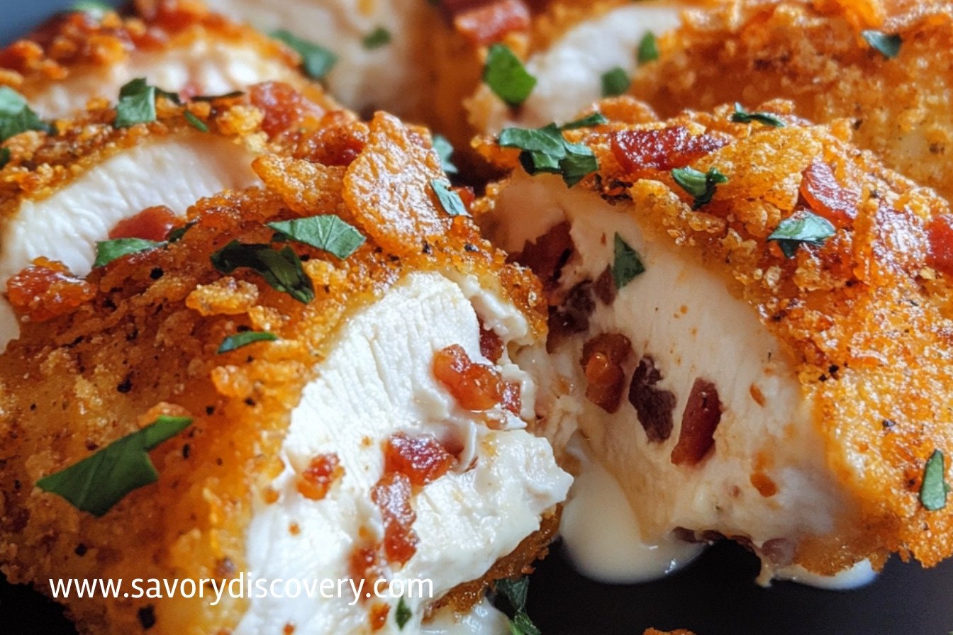 Cream Cheese and Bacon Stuffed Doritos Chicken
