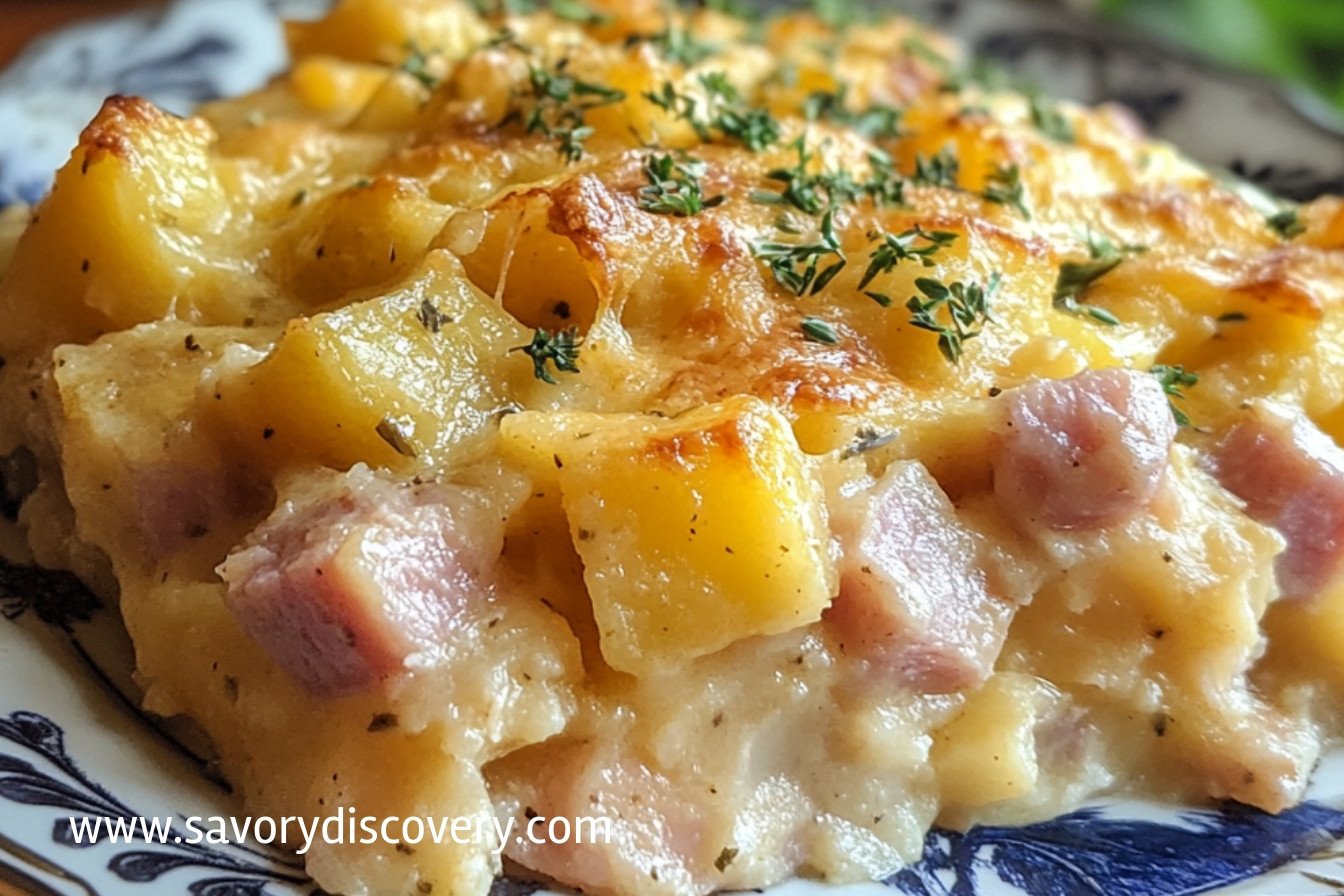 Crockpot Ham and Potato Casserole
