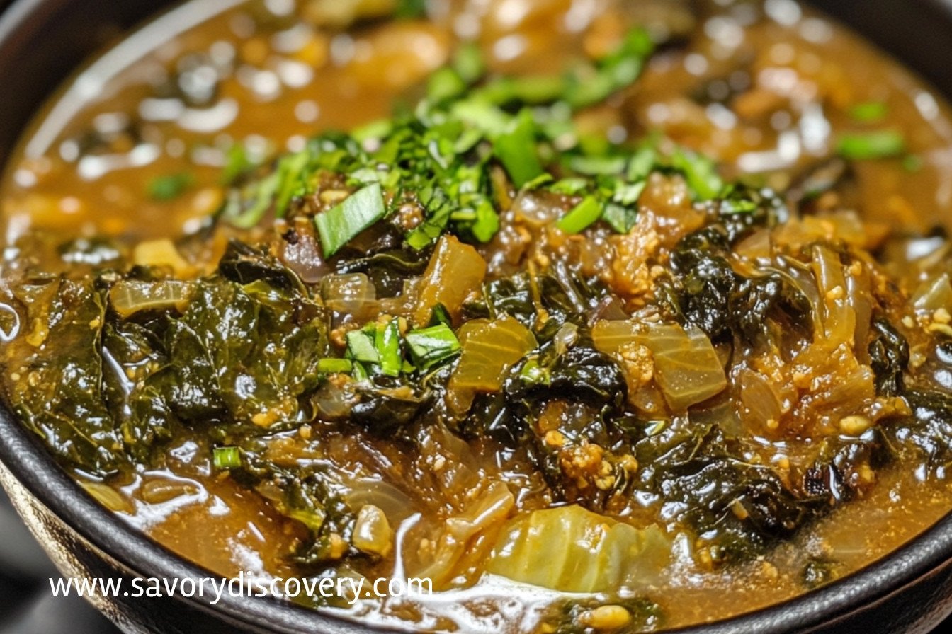 Gumbo Greens with Cabbage