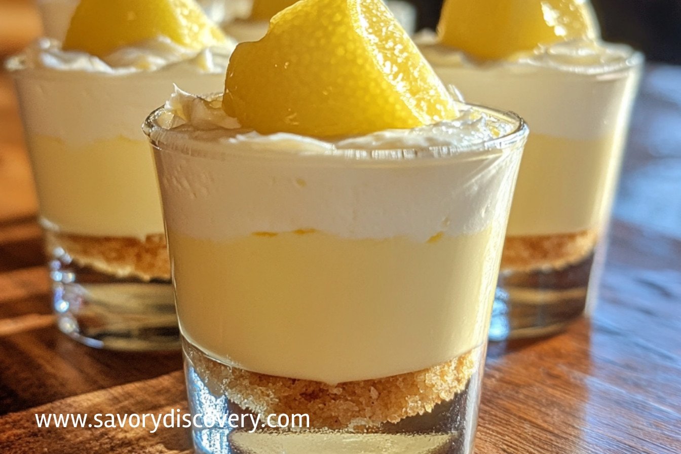 Lemon Cheesecake Shots
