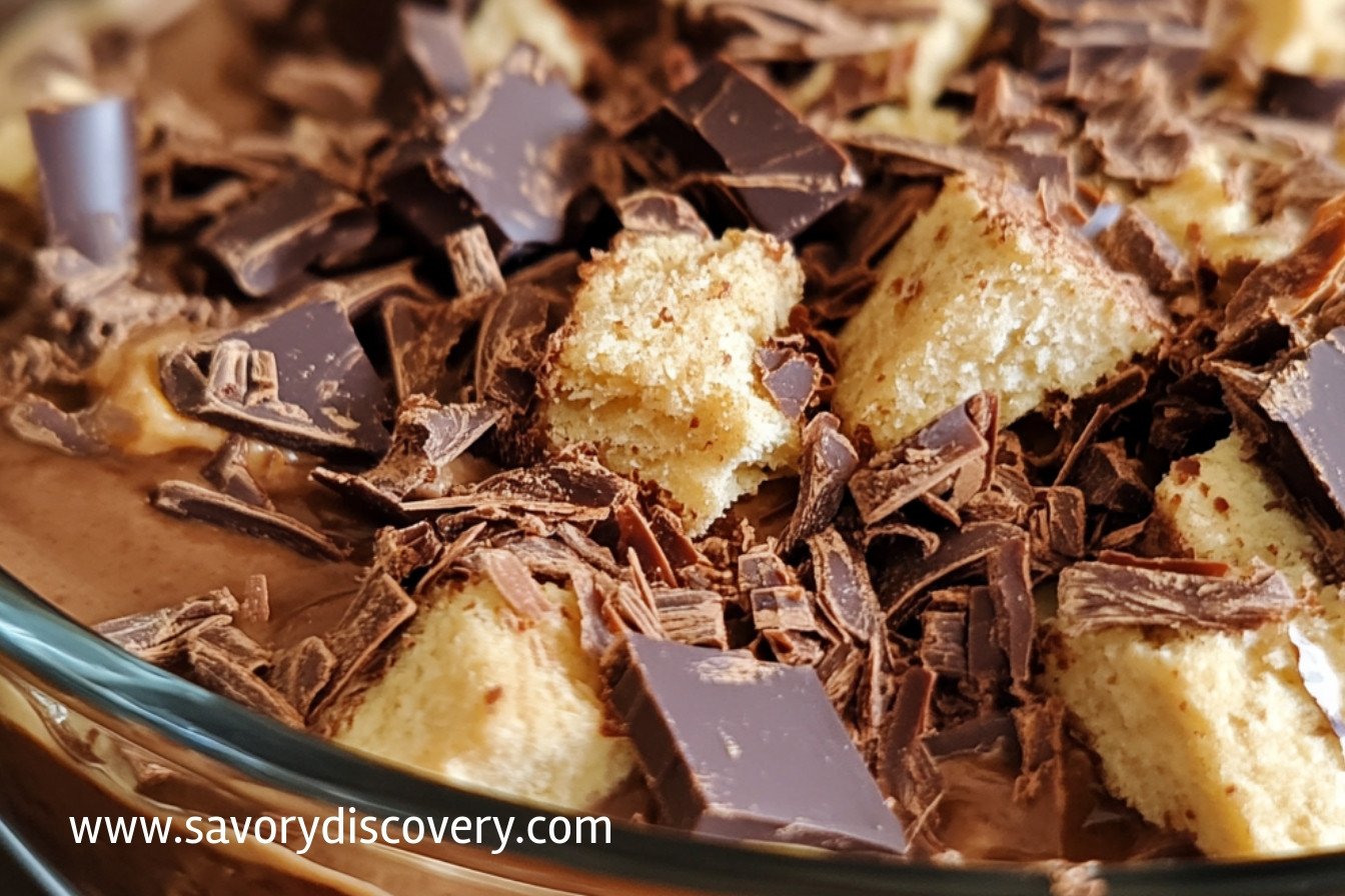 No-Bake Chocolate Biscuit Pudding