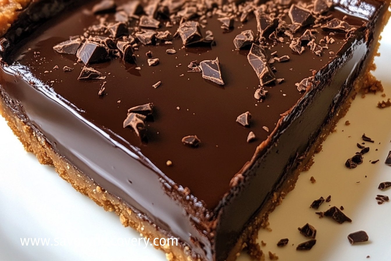 No-Bake Eggless Chocolate Tart